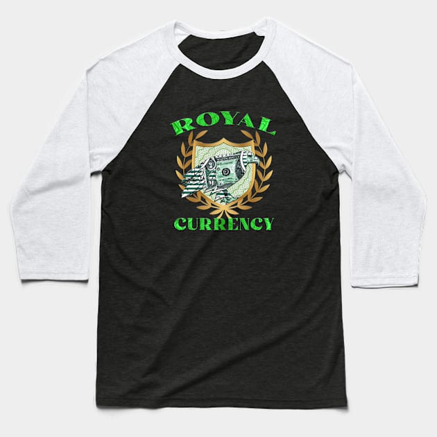 Royal Currency Eagle Baseball T-Shirt by All Aces